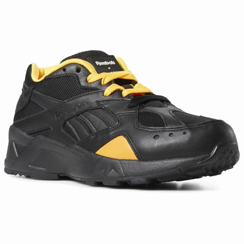 Tenisi Reebok X Gigi Hadid Aztrek Dama Negrii/Aurii Romania WI7303BR